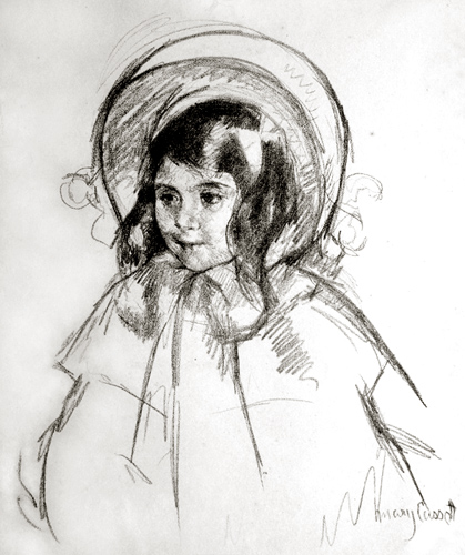 Mary Cassatt: Sarah Wearing Her Bonnet. ca. 1904. Lithograph.
